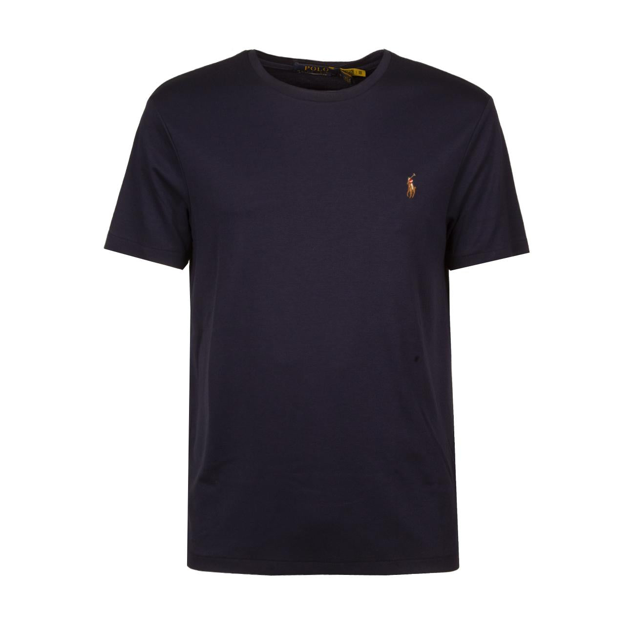T-Shirt In Cotone Custom Slim Fit Uomo Refined Navy 710740727 003 REFINED NAVY POLO RALPH LAUREN 