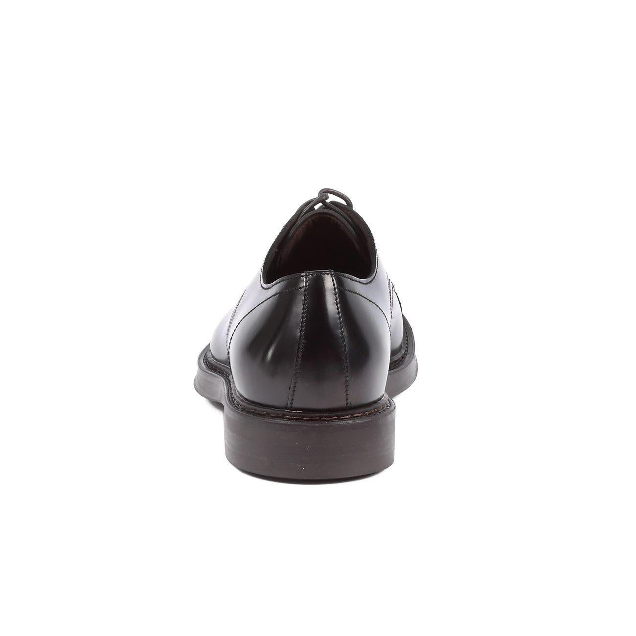 Scarpe Derby In Pelle Spazzolata Con Puntale Uomo Ebano DU2524BRUGUF1119 TM02EBANO DOUCAL`S 