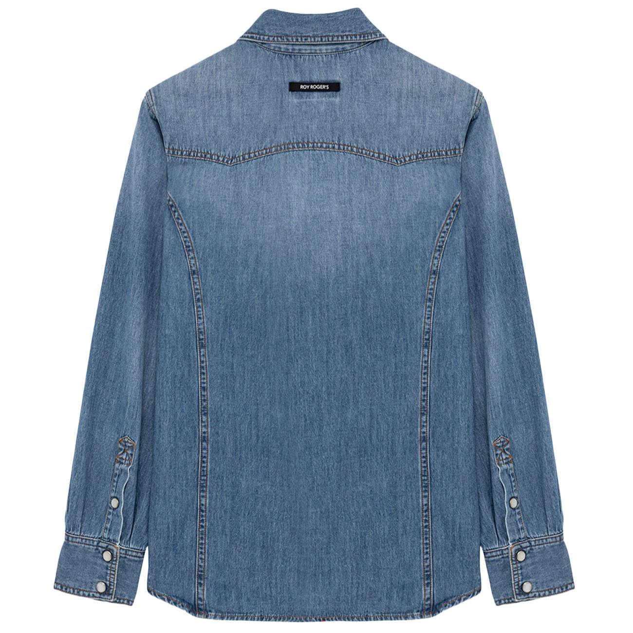 Camicia Ranch In Denim RND90321CR89A099 C0999 MID WASH DENIM ROY ROGER'S 
