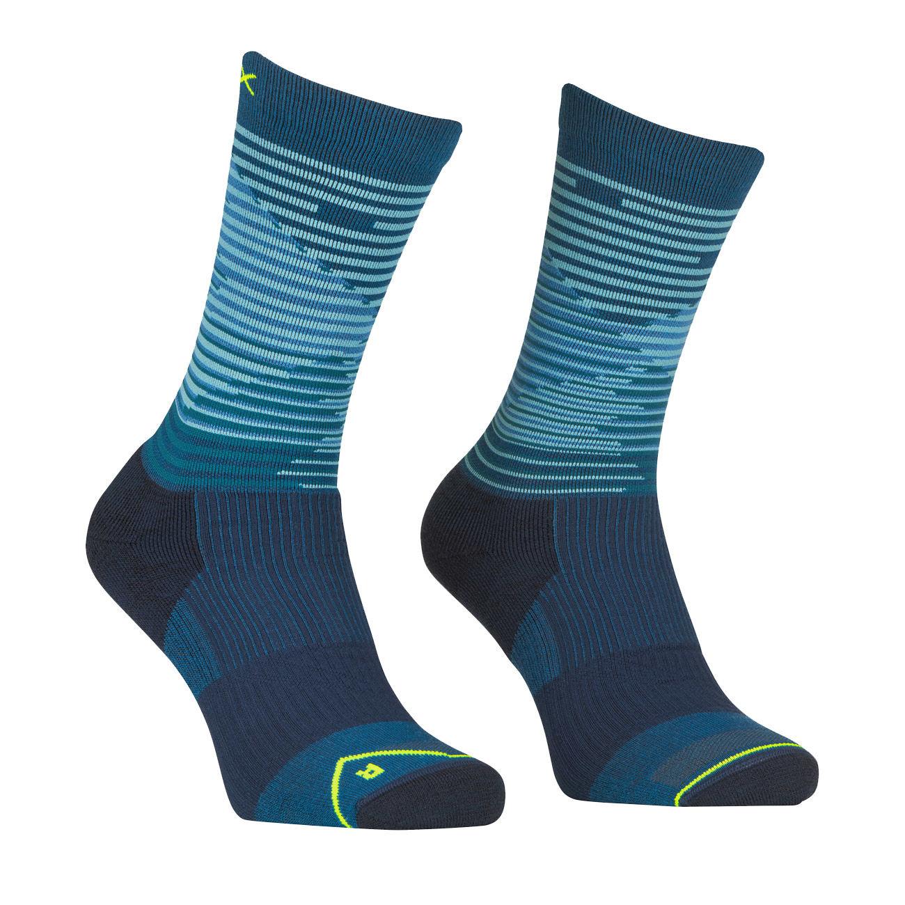 CALZE U. ALL MOUNTAIN MID SOCKS ORTOVOX 54871 PETROL BLUE ORTOVOX 