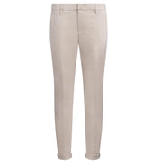 Pantaloni Gaubert Slim In Popeline Cotone E Nylon UP235_PS0020U_002 010 LIEVITO DONDUP 