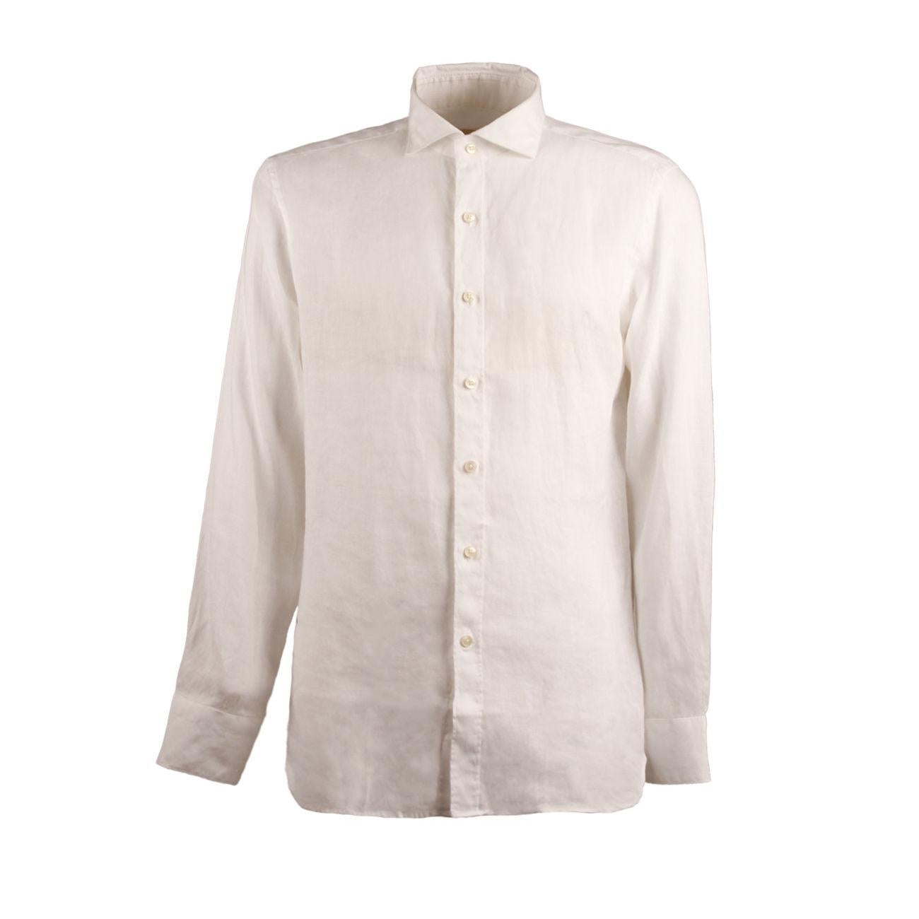 Camicia Collo Francese Uomo Bianco QE8FUU UA1/BIANCO GUGLIELMINOTTI 