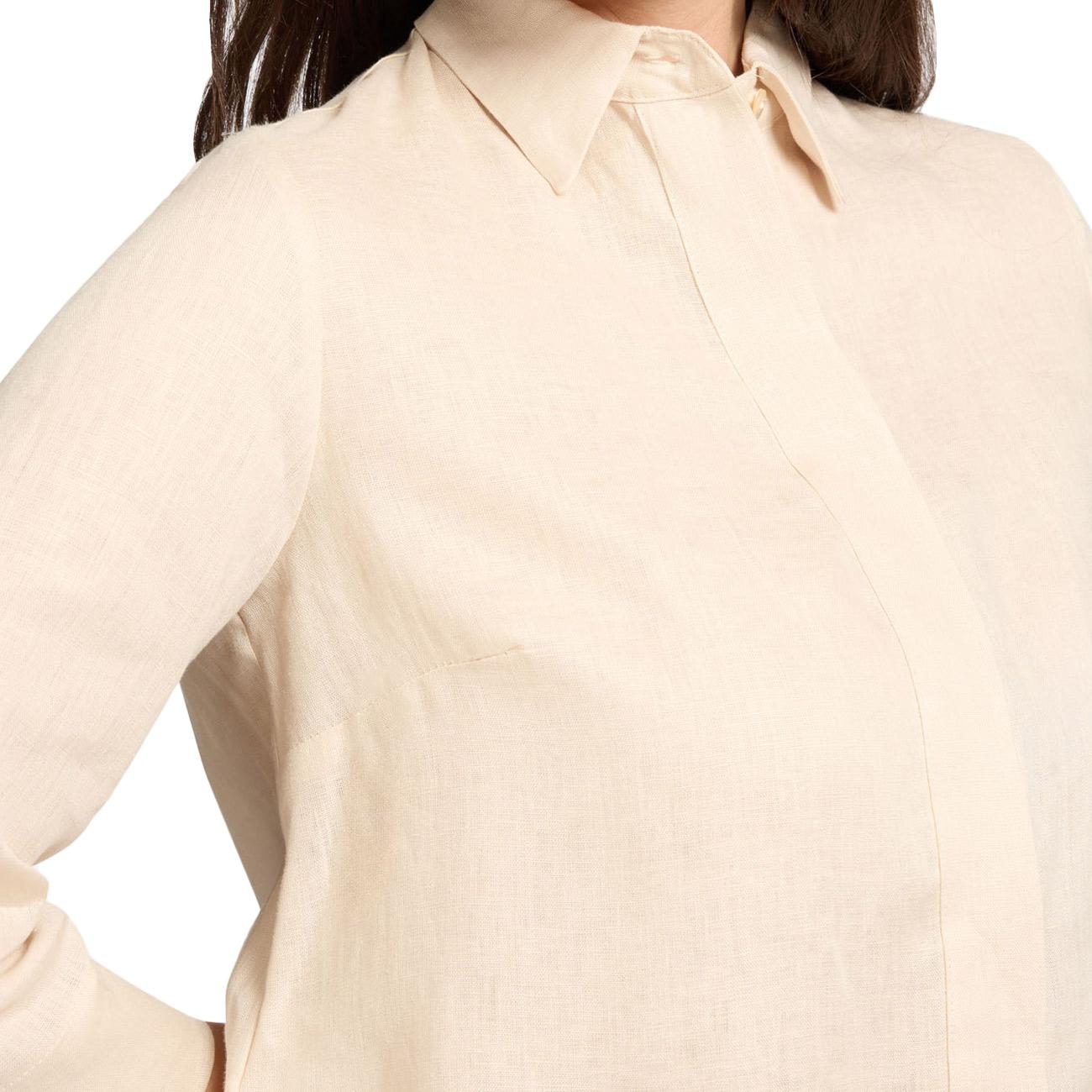 Camicia Boxy In Lino 5013P000322N 002 SABBIA ELENA MIRO' 
