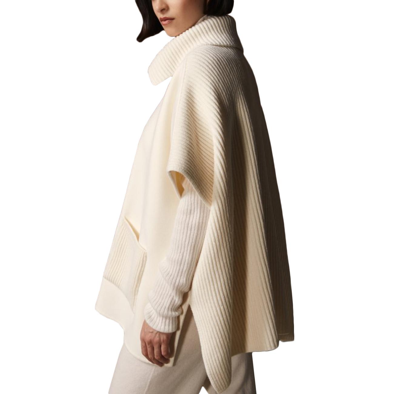 Mantella In Tessuto E Maglia 13203/25003 002 PANNA GRAN SASSO 