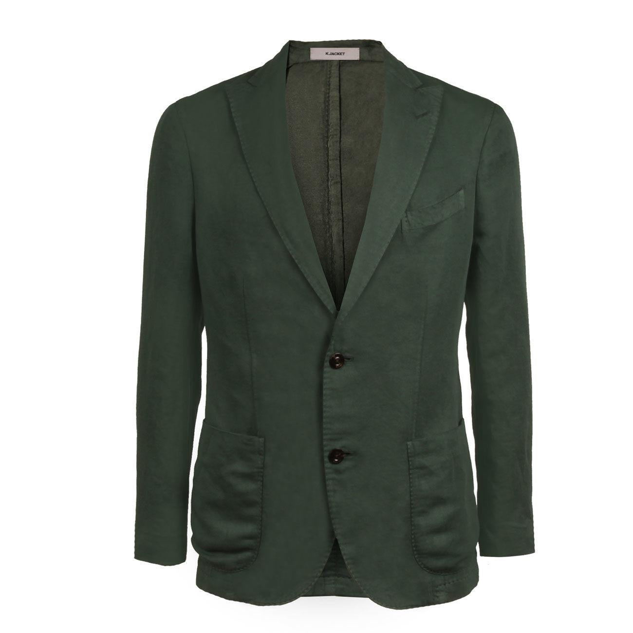 GIACCA U. COTTON/LINEN BOGLIOLI N6302Q BVC444 0573 VERDE BOSCO BOGLIOLI 