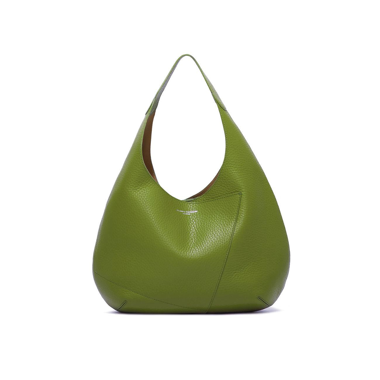 BORSA EUFORIA PELLE GIANNI CHIARINI BS9556/23PERNGDBL 13043 WASABI/NATURE GIANNI CHIARINI 