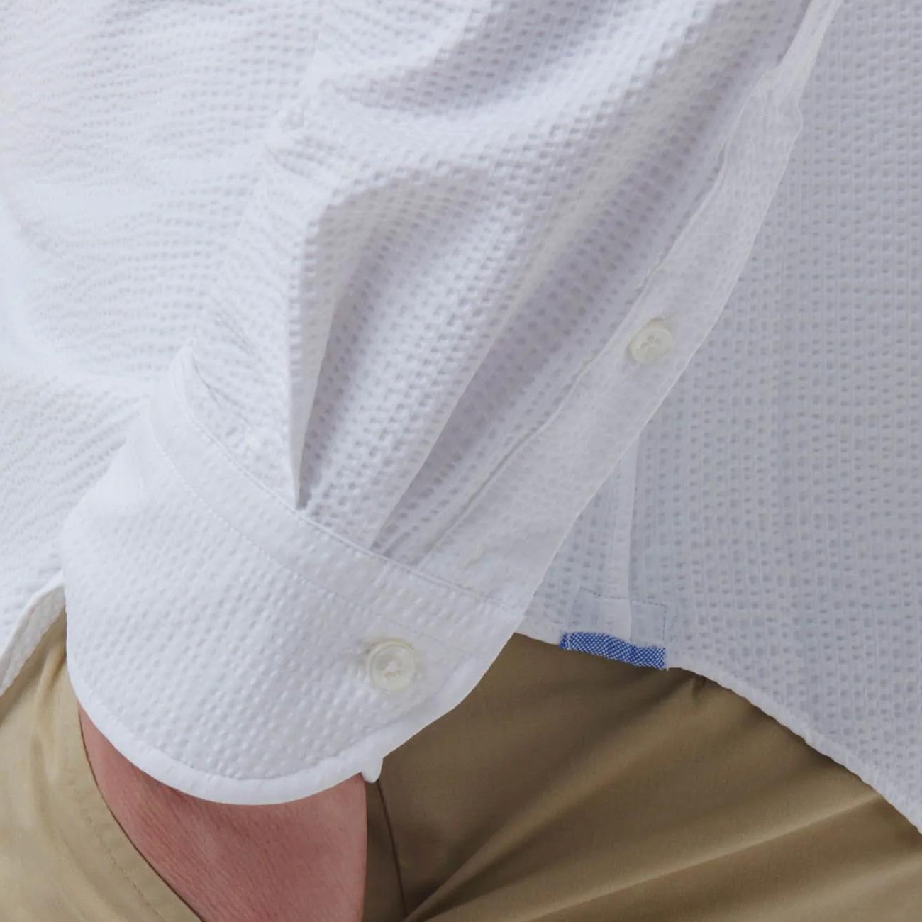 Camicia Active Sirsucker Uomo Bianco 61616 001 BIANCO XACUS 