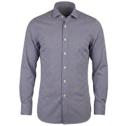 Camicia Rigata Con Collo Francese UB5FUR QE4 BIANCO/BLU GUGLIELMINOTTI 