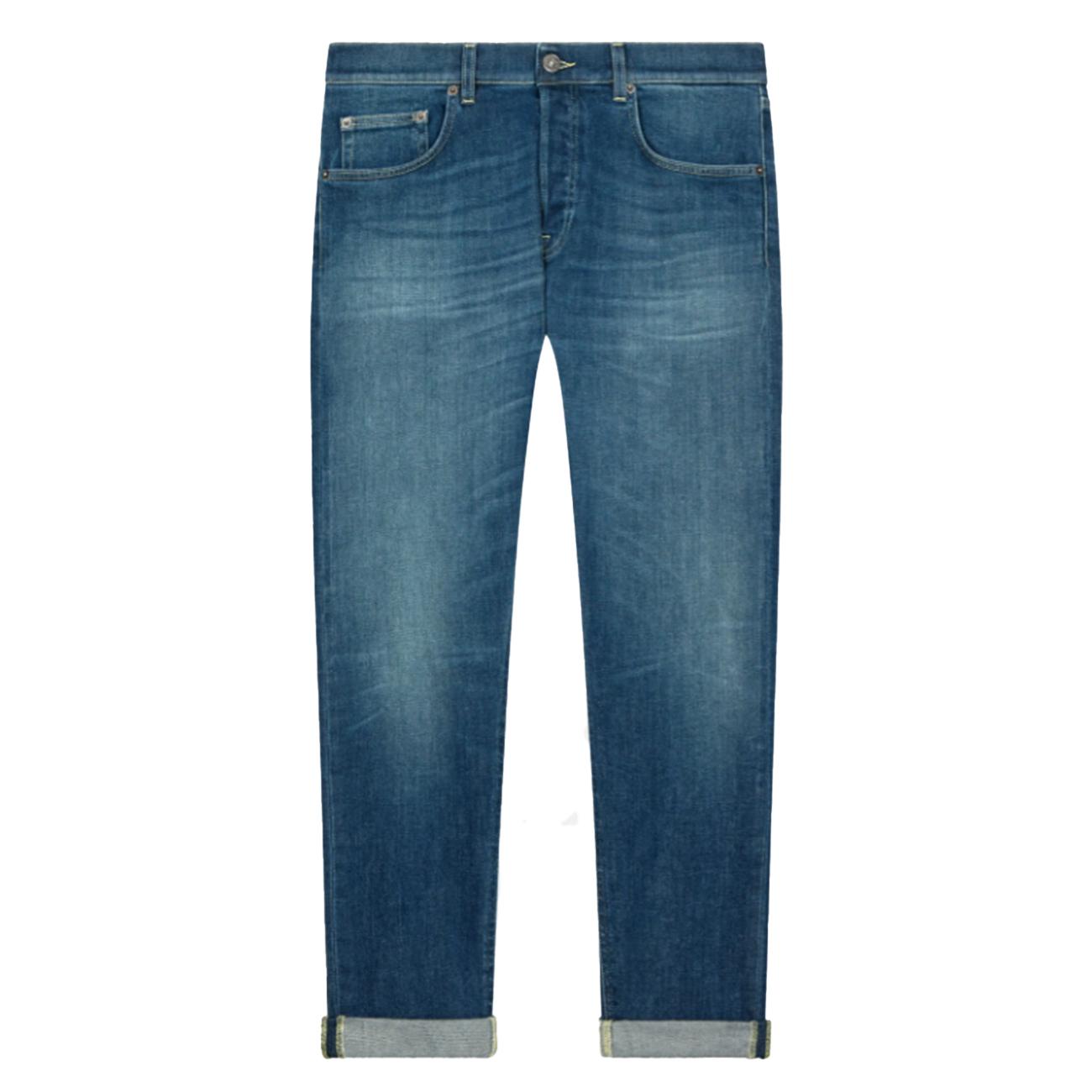 Jeans Icon Regular In Denim Elasticizzato UP563-DS0372-LI14-DU-W25 800 BLU DONDUP 