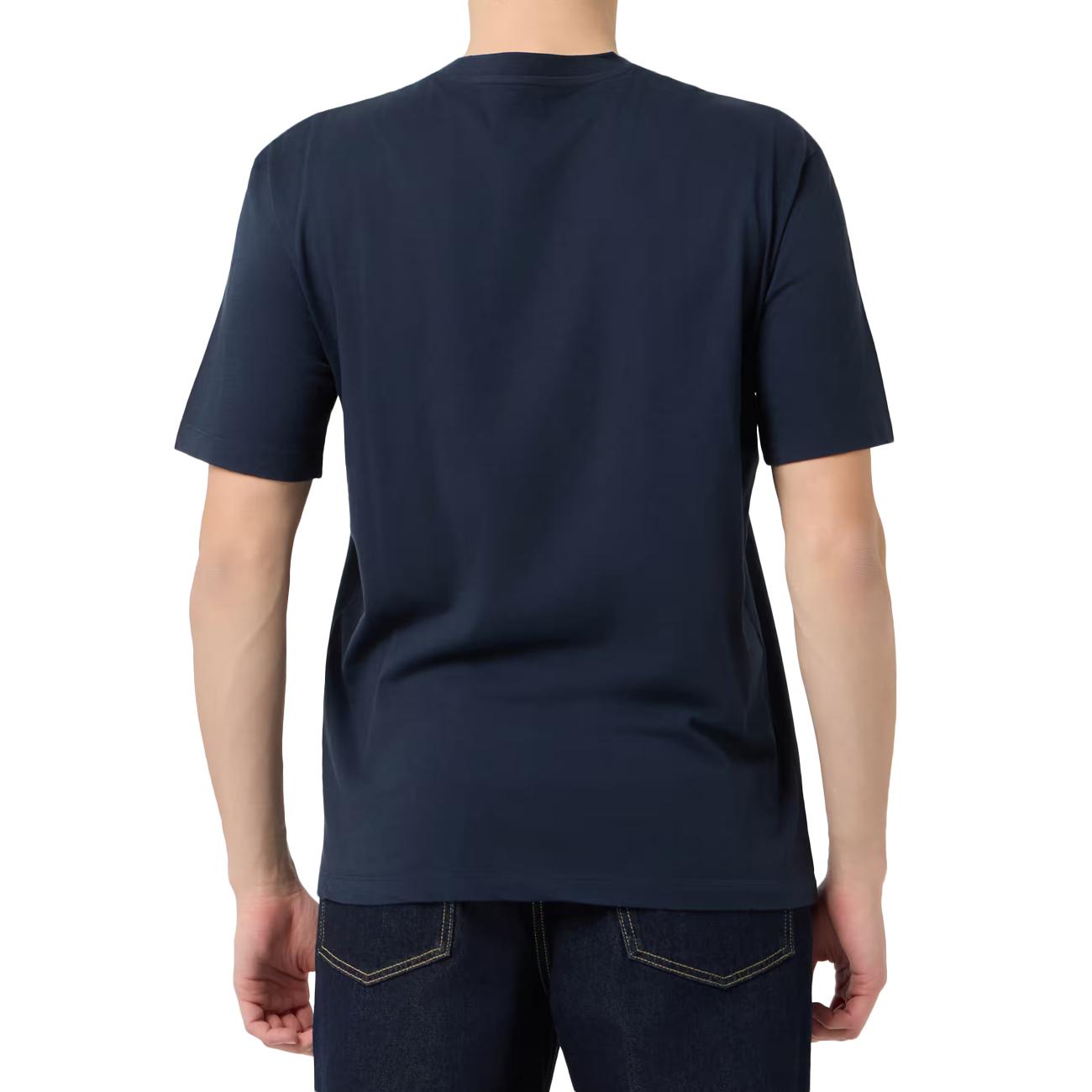 T-shirt Eutaw Con Logo Tonale 26SBLUH02302-007439 888 BLU BLAUER 