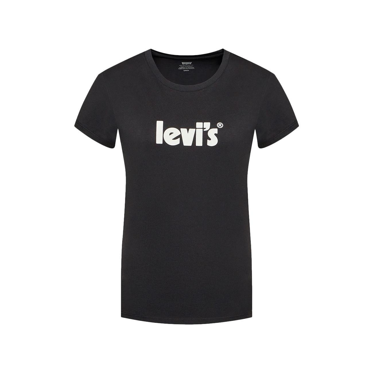 T-Shirt The Perfect Tee Seasonal Poster Logo Donna Caviar Blk LEVI/17369/1756 CAVIAR.BLK LEVIS 