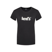 T-Shirt The Perfect Tee Seasonal Poster Logo Donna Caviar Blk LEVI/17369/1756 CAVIAR.BLK LEVIS 