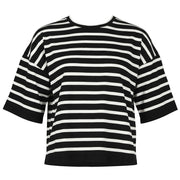 T-shirt Lace Bicolor CNKD13308 ECRU/NERO AKEP 