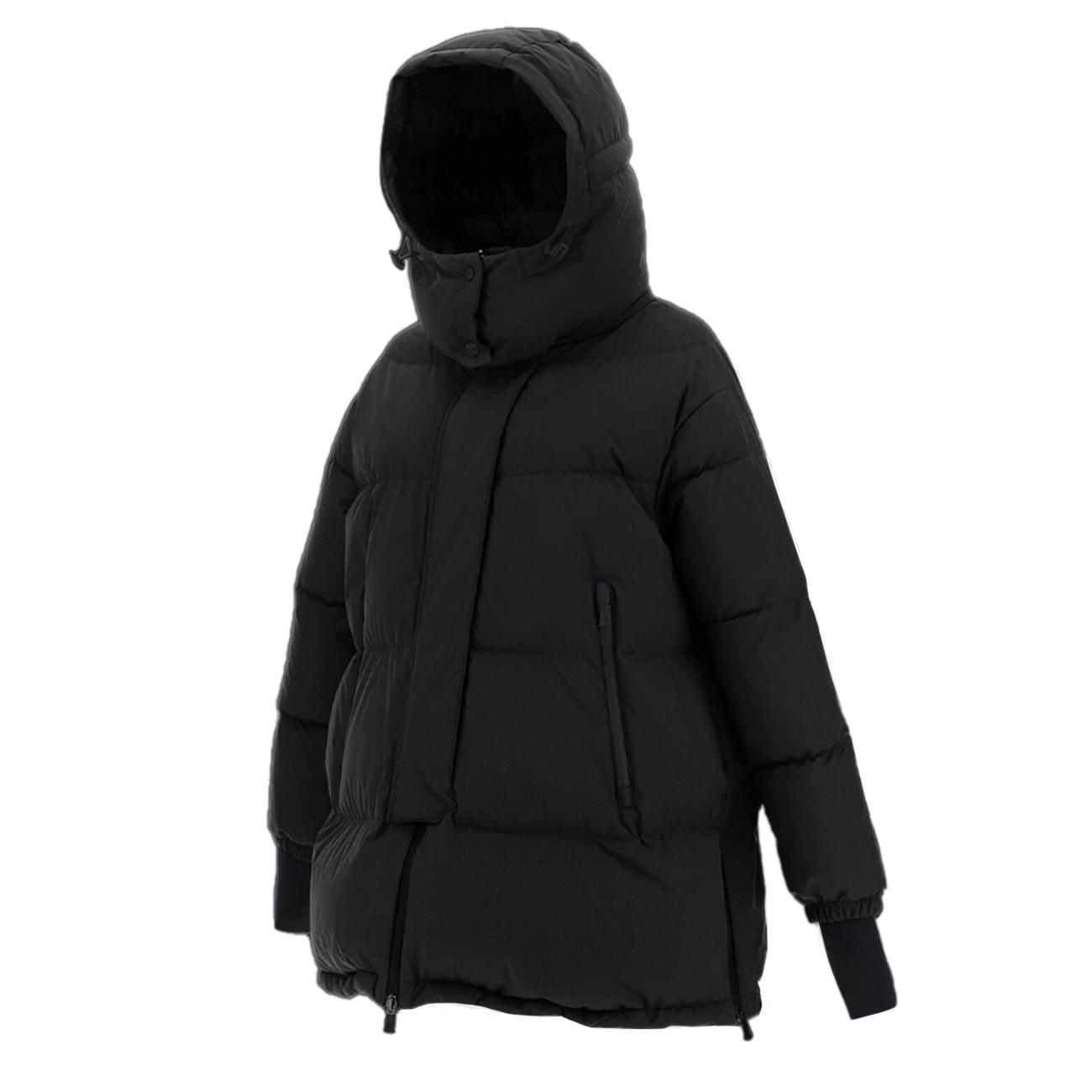 PIUMINO D. OVERSIZE LAMINAR GORE-TEX WINDSTOPPER C/CAPP. + C/COULISSE HERNO PI128DL11106 9300 NERO HERNO 