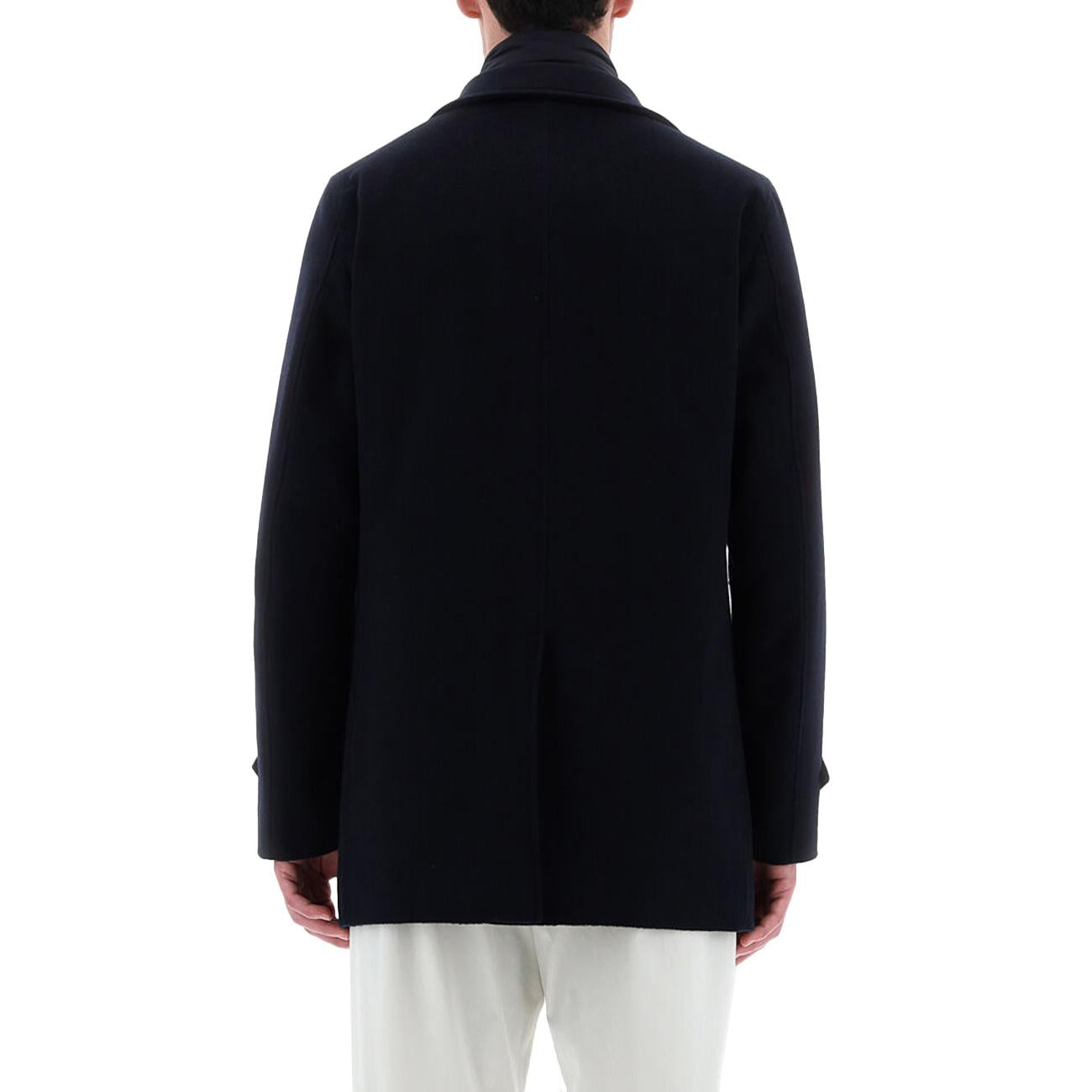 Cappotto Misto Lana Uomo Blu PE000036U33318 9200 BLU HERNO 