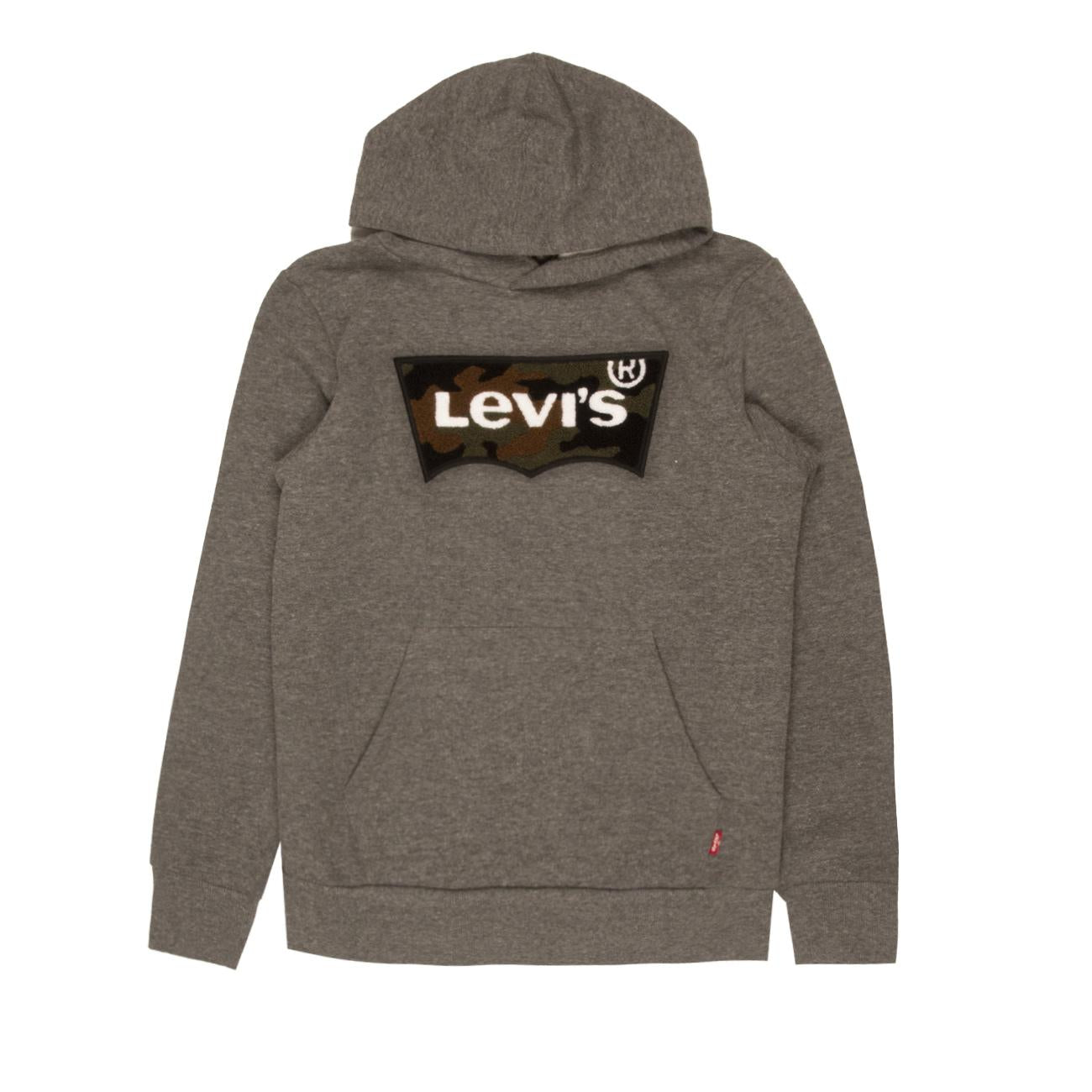 Felpa Chenille Con Cappuccio E Logo Batwing Bambino Charcoal Heather LEVI/9E0927 114CHARCOAL/HEATHER LEVIS 