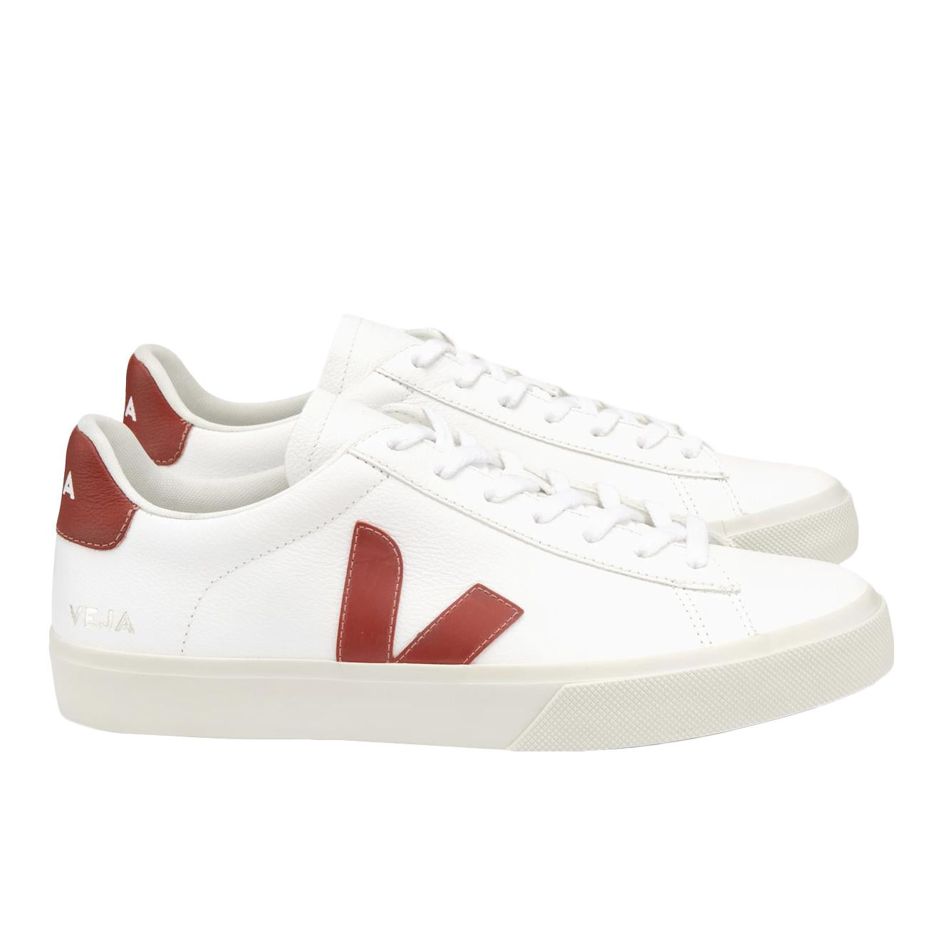 Sneaker Campo Chromefree Leather Veja CP0502615 EXTRAWHITE.ROUILLE VEJA 