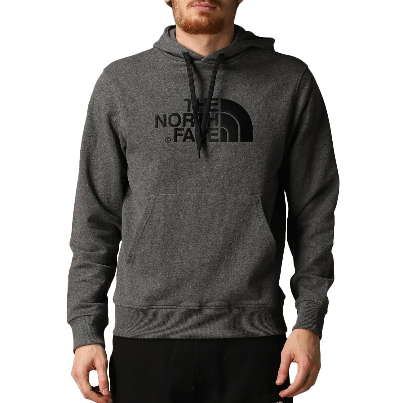 Felpa Drew Peak Uomo Medium Grey NF00A0TE GVD1MEDIUM GREY THE NORTH FACE 