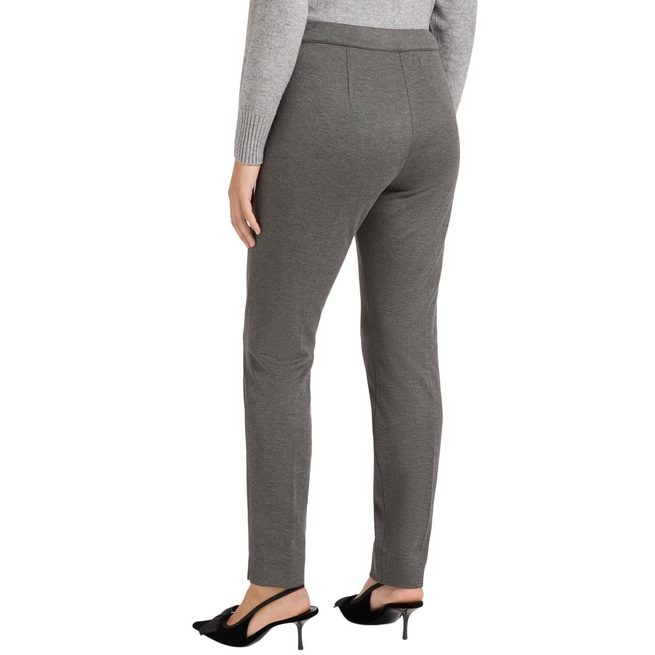 Pantaloni Slim P802P000357N 023 GRIGIO MELANGE ELENA MIRO' 