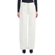 Pantalone Jacklyn Bottone Gioiello In Velluto A Costa DP427B-VS0031D-XXX-DD-W25 017 panna DONDUP 