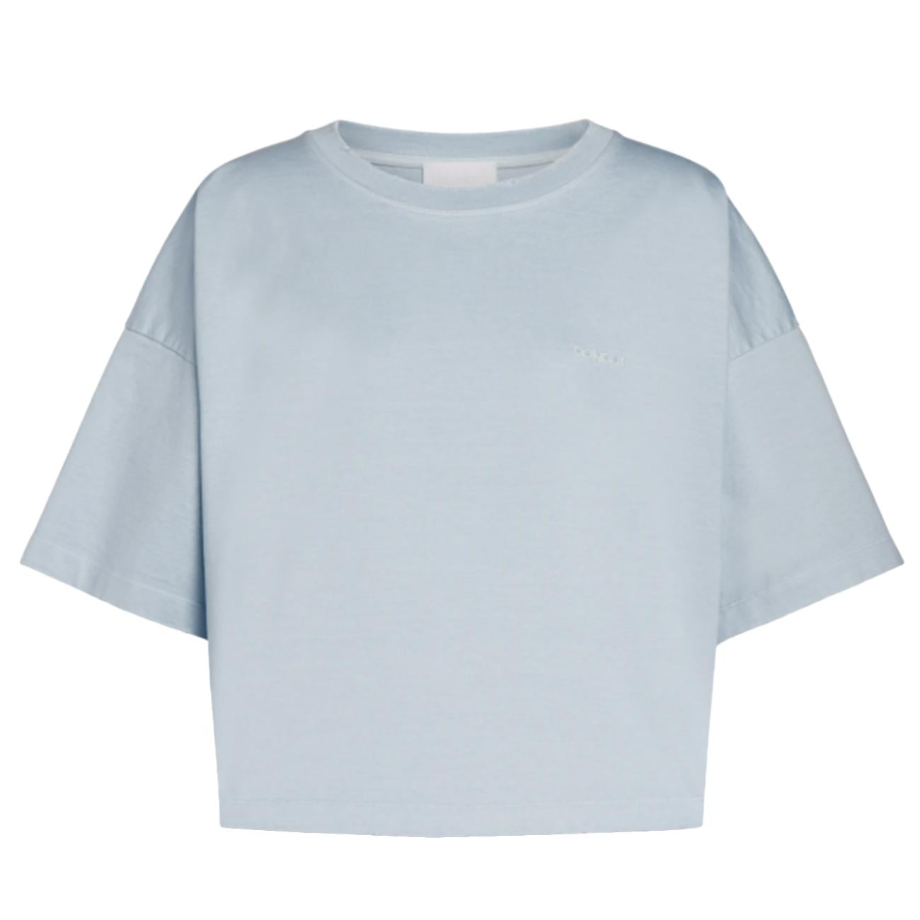T-shirt Girocollo Cropped In Jersone Trattato DS077 JF0352R MD2 807 AZZURRINO DONDUP 