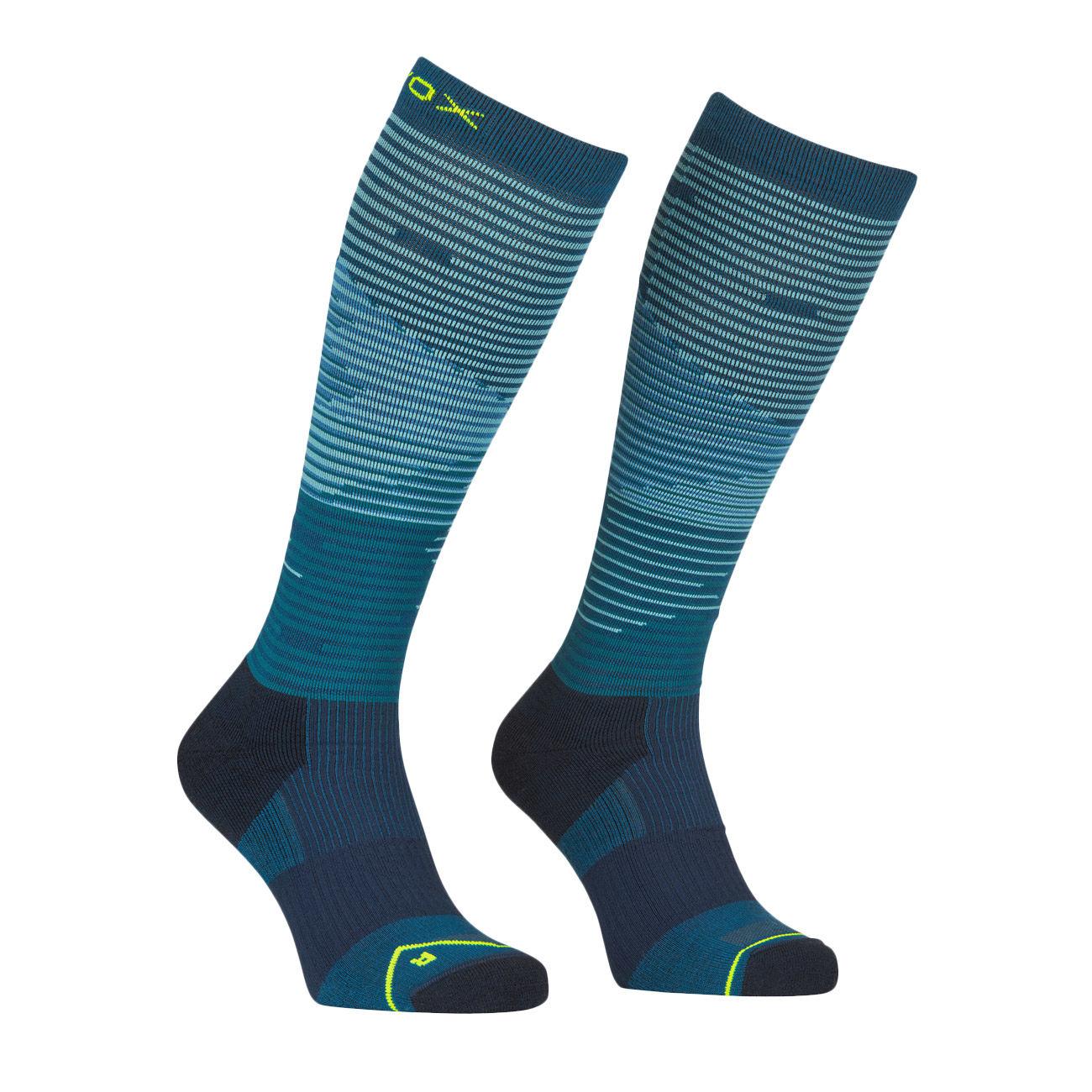 CALZE U. ALL MOUNTAIN LONG SOCKS ORTOVOX 54872 PETROL BLUE ORTOVOX 