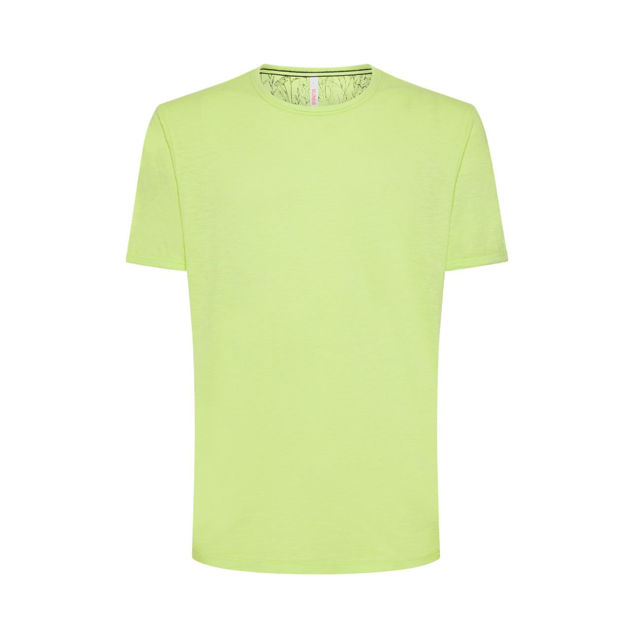 T-Shirt Round Bottom Uomo Lime T34118 68 LIME SUN68 