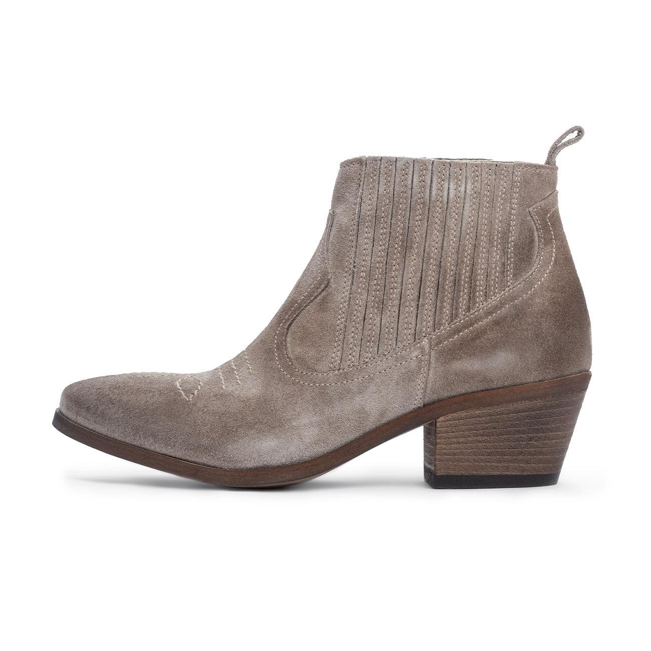 Texano In Suede Con Tacco Donna Tortora G242A TORTORA JE T`AIME 