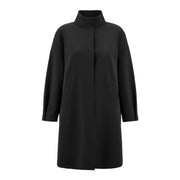 Caban Lungo Over Donna Nero GC000441D13455S 9300 NERO HERNO 