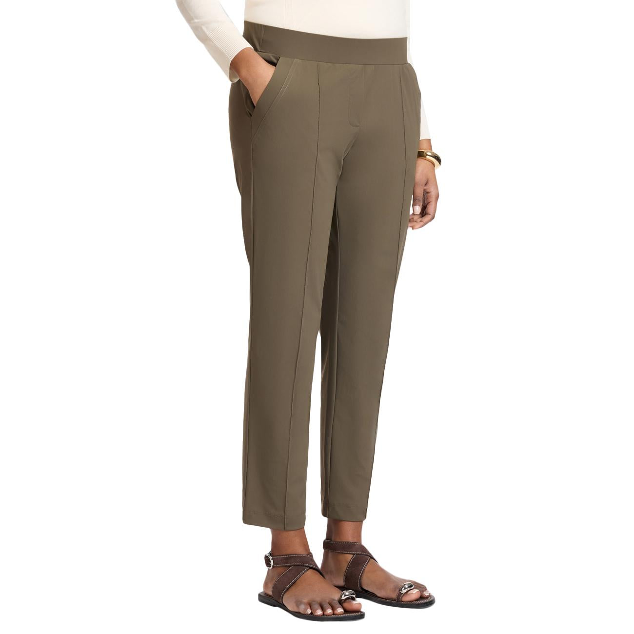 Pantaloni In Jersey P075Z000164N 025 MILITARE ELENA MIRO' 