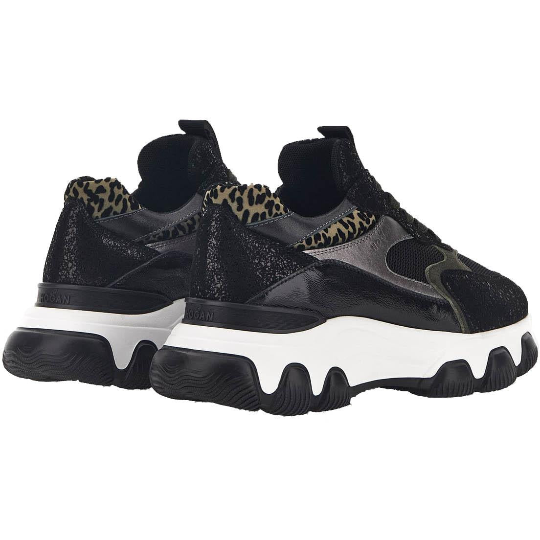 Sneakers Hyperactive Animalier Donna Nero Leopard HXW5400DG601G20YBL NERO/LEOPARD HOGAN 