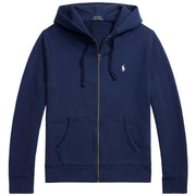 Felpa Con Cappuccio Con Zip Garzata Stone Wash 710916692 014 CRUISE NAVY POLO RALPH LAUREN 