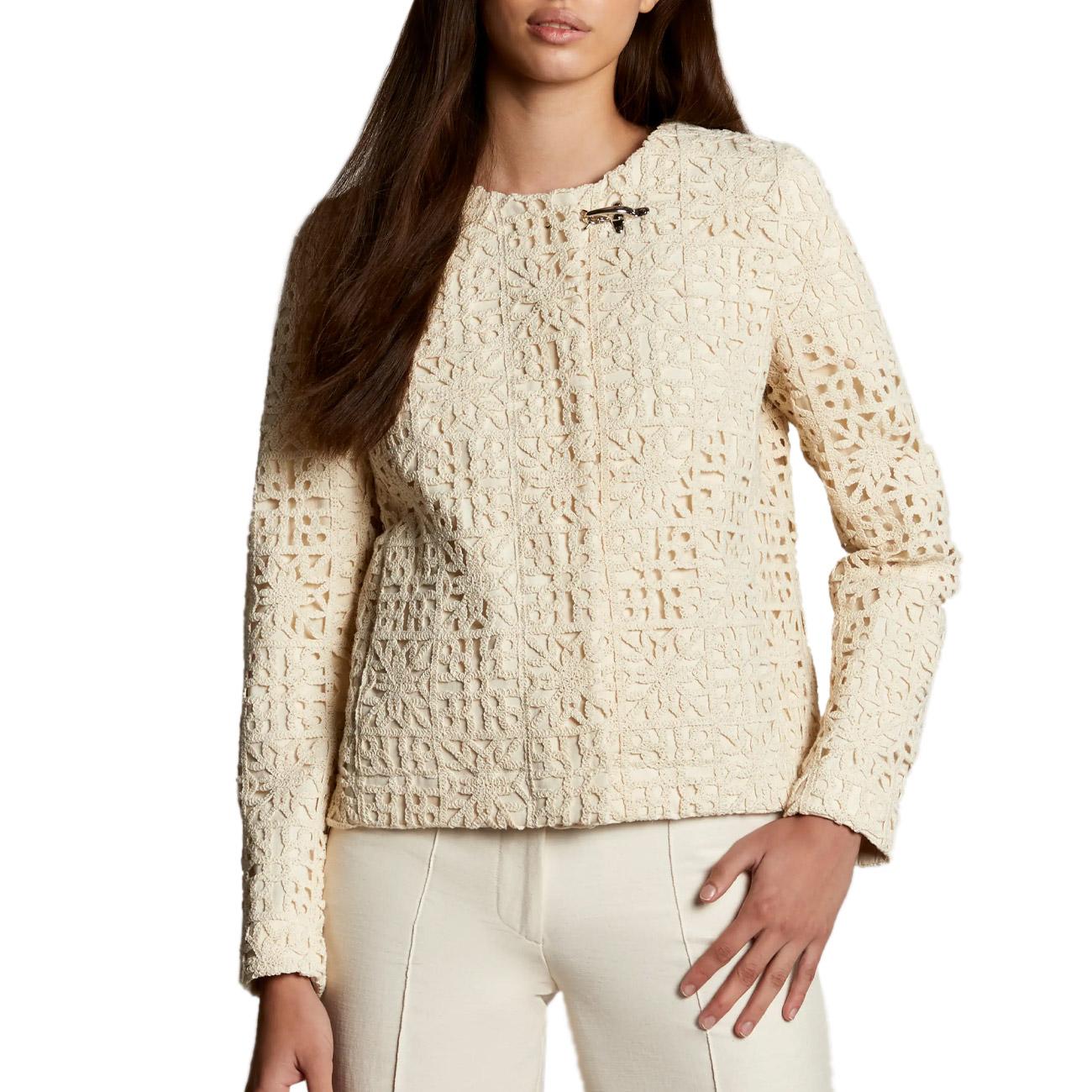 Giacca Crochet Donna Yogurt NAW12483900VUZB013 YOGURT FAY 