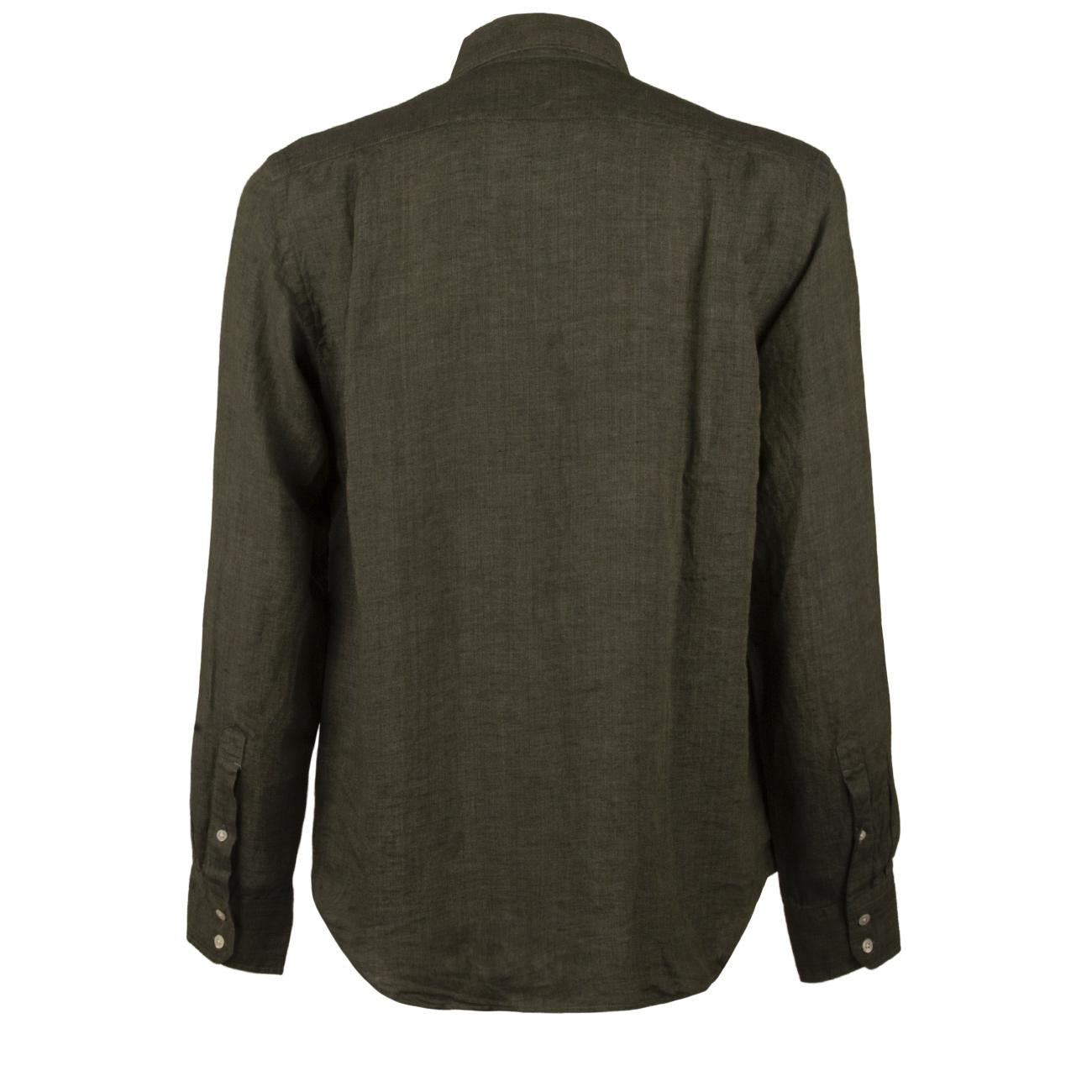 Camicia Paul Uomo Verde Carbone AZ11014 12/CARBONE/VERDE HARTFORD 