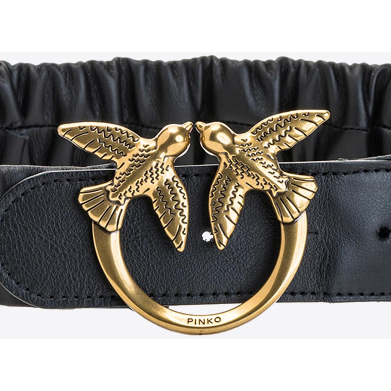 Cintura Love Ruffle Donna Black/Antique Gold 1H212R/Y87E Z99Q BLACK/ANTIQUE GOLD PINKO 