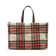 Borsa Shopper Tartan Donna Nero Rosso Bianco N21/21IBP0855CHK0 CH01NERO/ROSSO/BIANCO N°21 