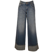 Jeans Poppy L32 Con Risvolto POPPY L32 DENIM MEDIO NOIR E BLEU 