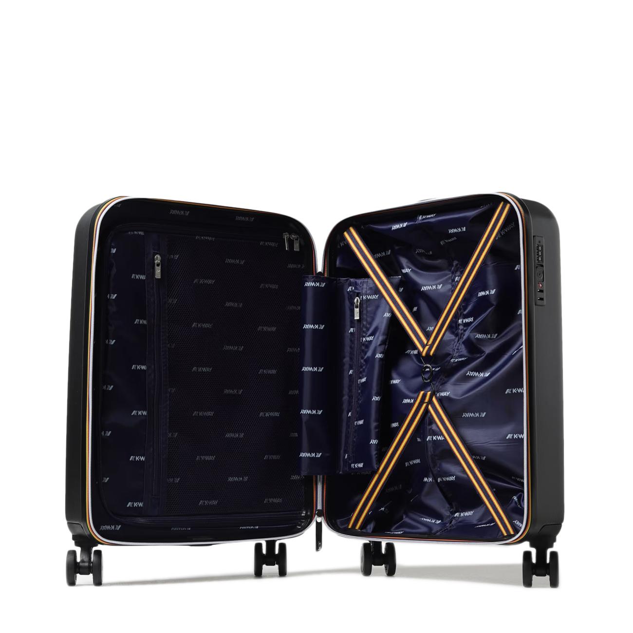 Cabin Trolley Small Unisex Black Pure Blue Cobalt K11416W L16 BLACK PURE/BLUE MD COBALT K-WAY 