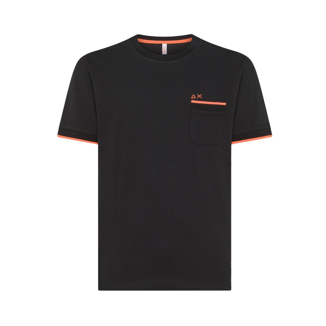 T-Shirt Profili Sottili Uomo Nero T34124 11 NERO SUN68 