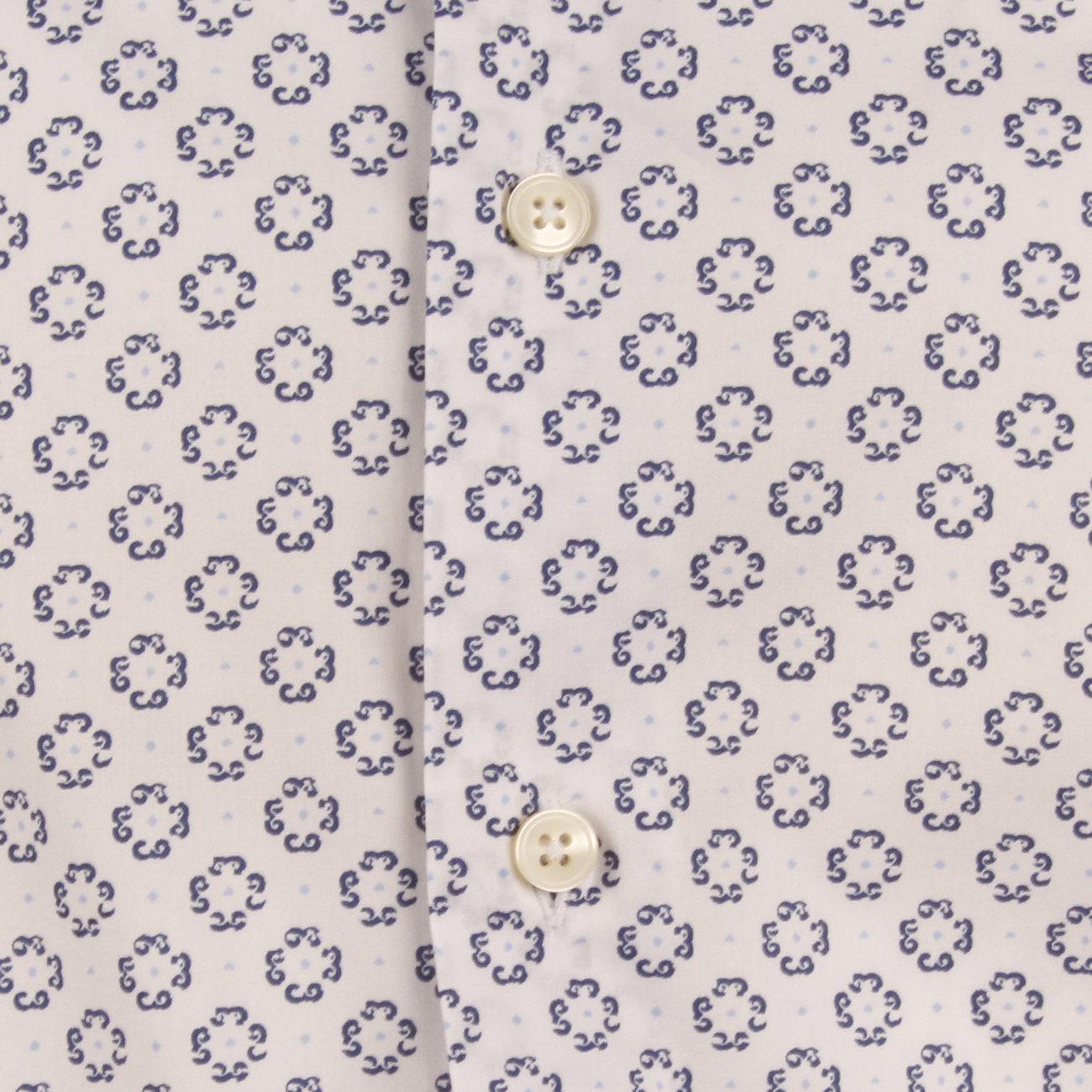 CAMICIA U. M/L FANTASIA/STAMPE C/FRANCESE GUGLIELMINOTTI U7QFUR FC3/B.CO/BLU GUGLIELMINOTTI 