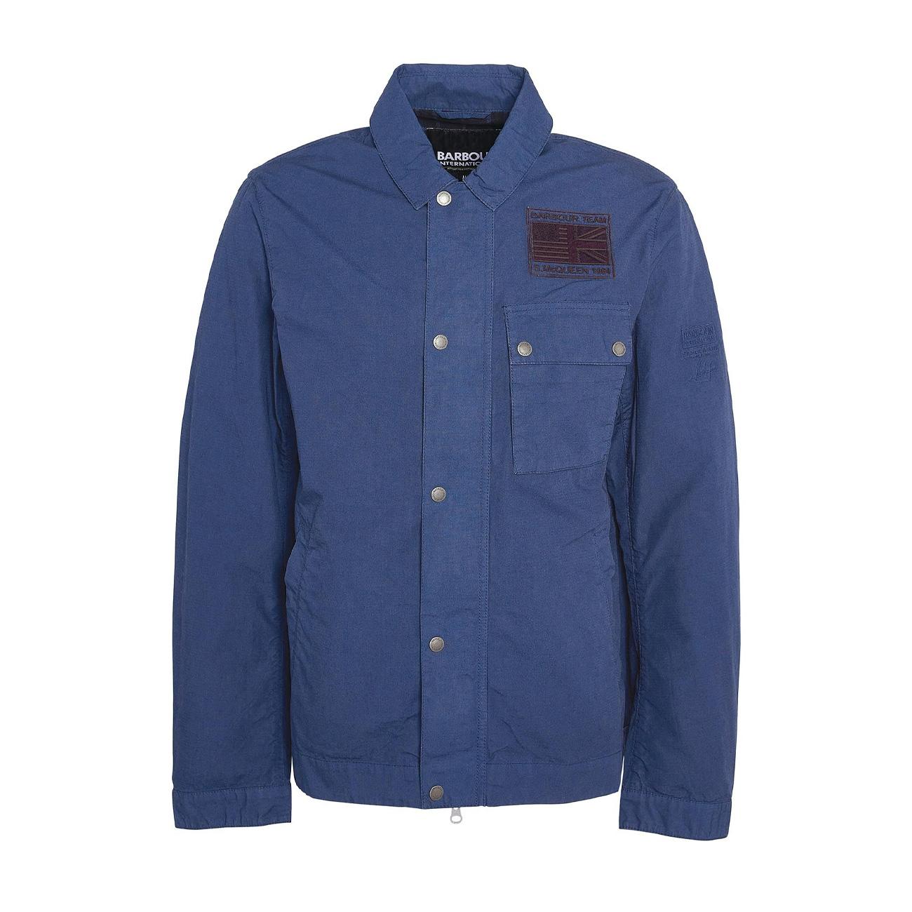  MCA0976 BL52 WASHED COBALT BARBOUR INTERNATIONAL 