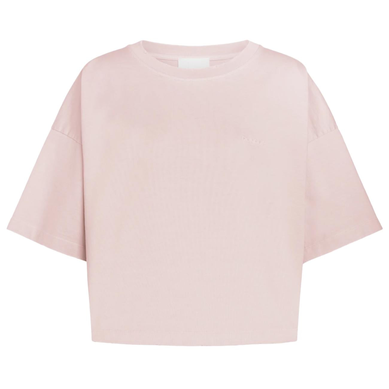 T-shirt Girocollo Cropped In Jersone Trattato DS077 JF0352R MD2 511 ROSINO DONDUP 