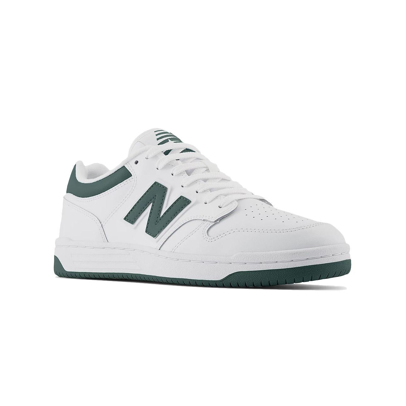 SNEAKERS UNISEX LIFESTYLE NEW BALANCE BB480LNG WHITE/GREEN NEW BALANCE 