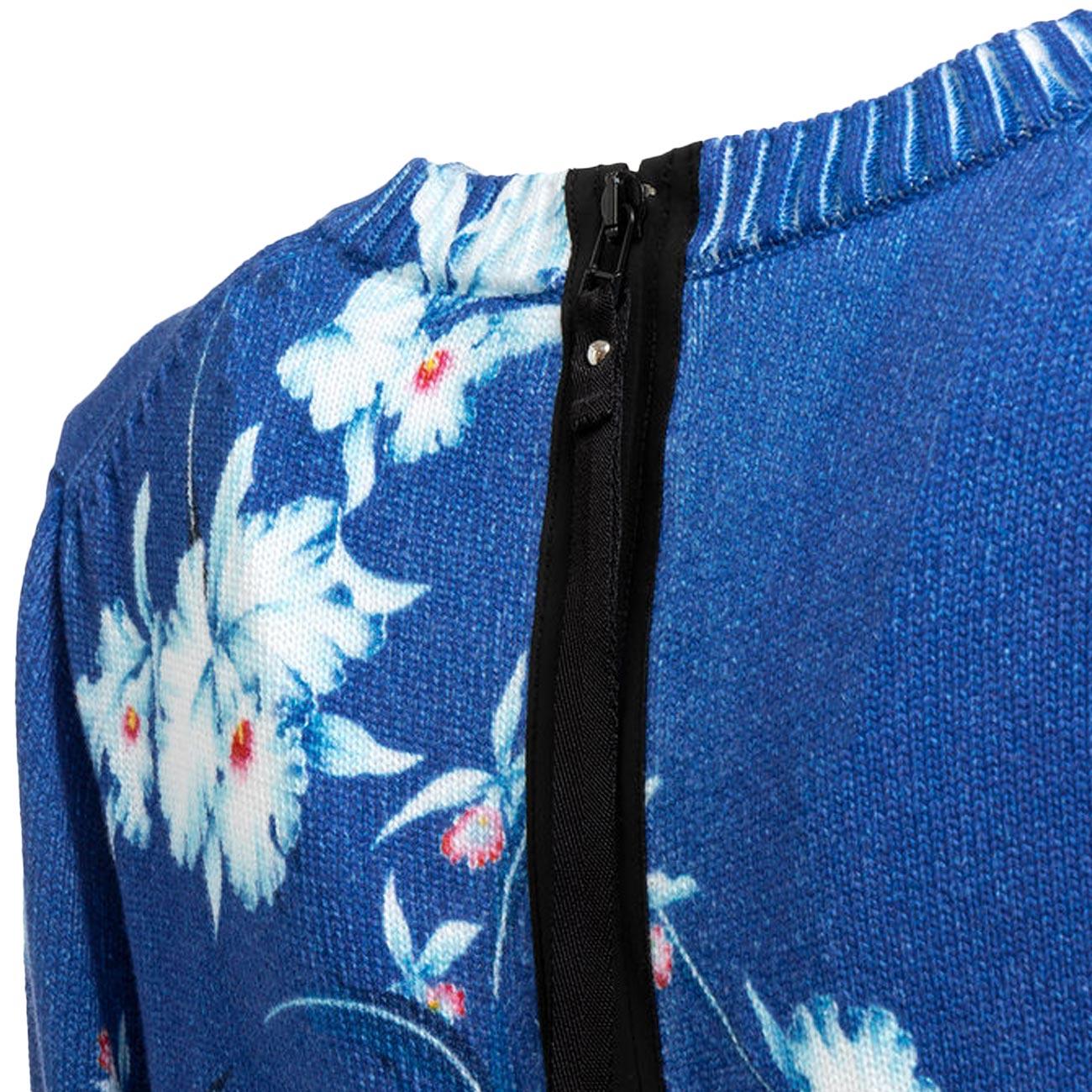 N°21 Pullover Fiorato Con Zip N21/A022/9501 0001MULTICOLOR 