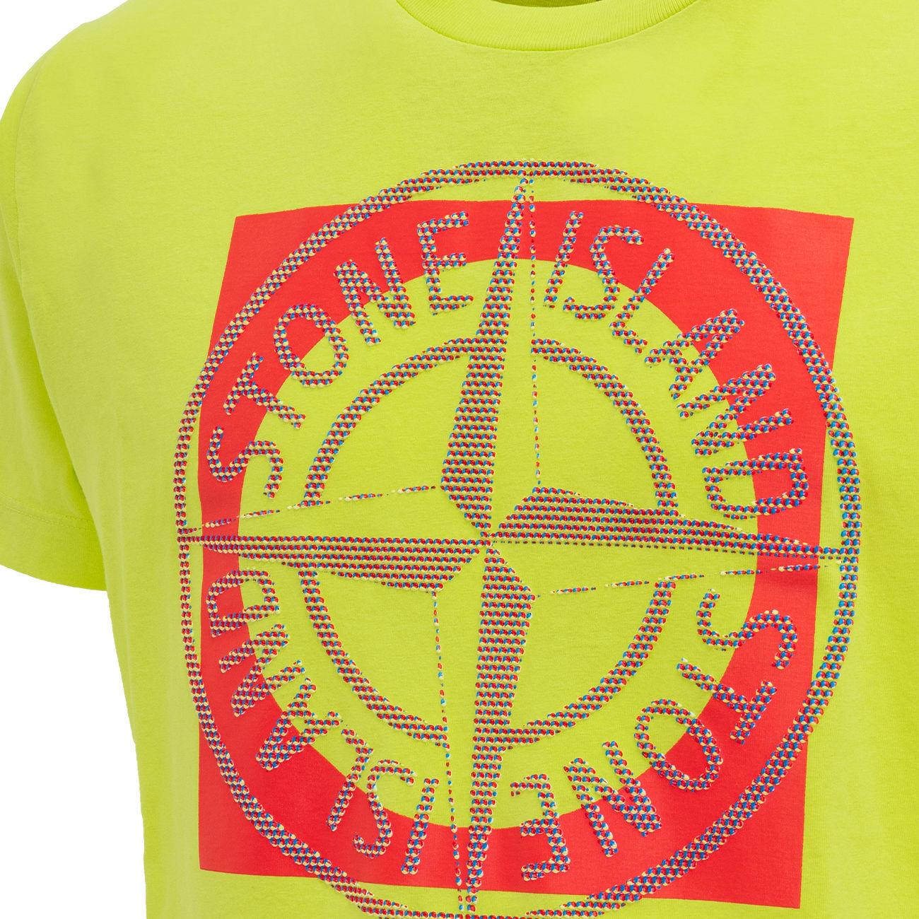 T-Shirt Tricromia Two Uomo Lemon ST/52NS93 V0031LEMON STONE ISLAND 