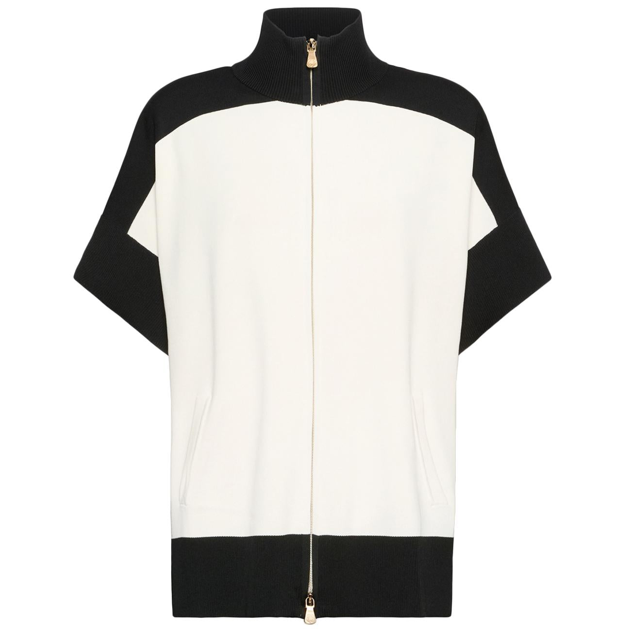 Cardigan Maniche Corte Misto Viscosa S606Z000010N 0A1 JUTA/NERO ELENA MIRO' 