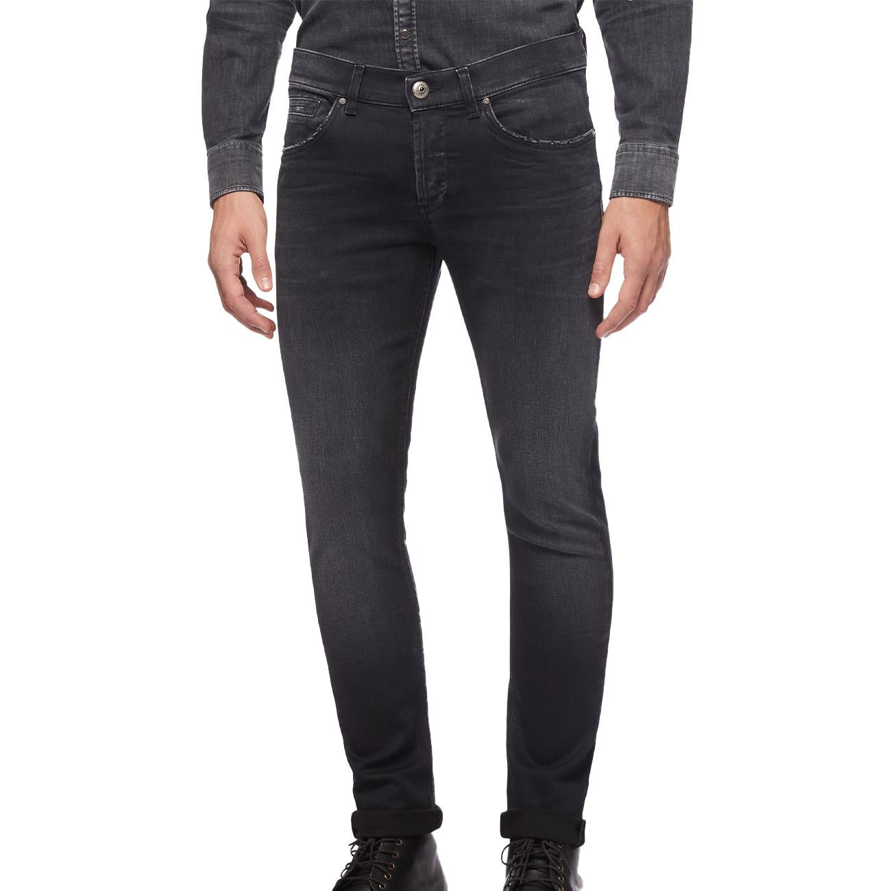 Pantalone George UP232 DSE315U GI7 999 NERO DONDUP 