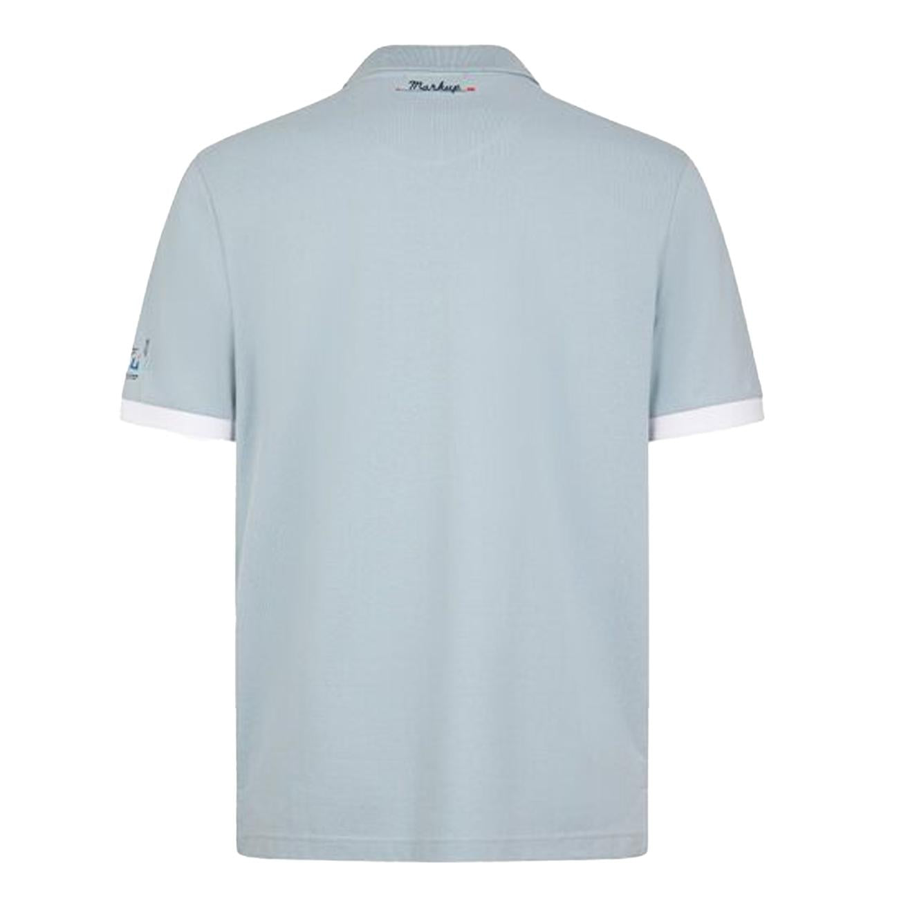 Polo Mezza Manica Piquet Con Ricami MK891086 CELESTE MARKUP 
