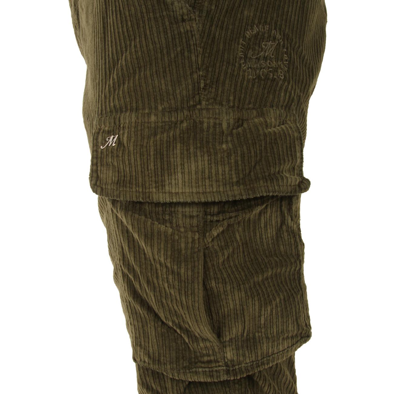 PANTALONE U. CHILE CARGO VELLUTO A COSTE MASON`S 2PN2A2143 VBE033 959 VERDE MASON'S 