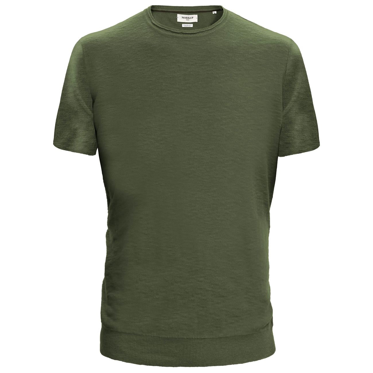 T-Shirt In Cotone Slub MK10007 MILITARE MARKUP 